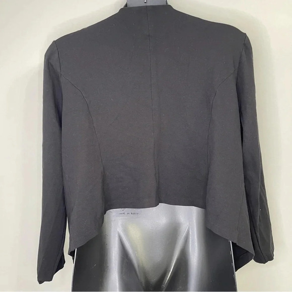 Torrid Black Zippered Open Front Blazer Size 3 - Picture 4 of 4